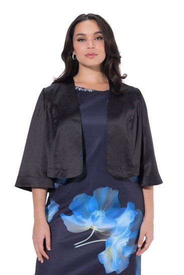 Ulla Popken 849457 Bolero Preto - Boleros - 