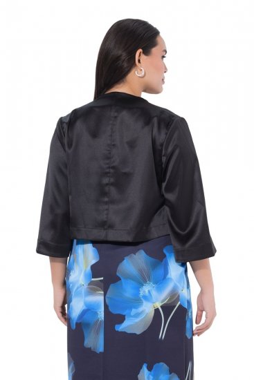 Ulla Popken 849457 Bolero Preto - Boleros - 
