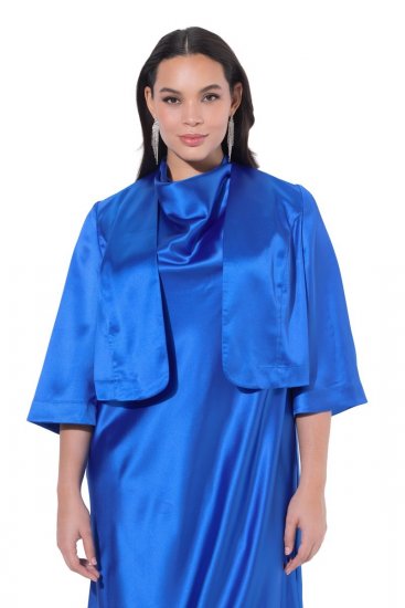 Ulla Popken 849457 Bolero Azul real - Ulla Popken - Roupa Plus-Size Ulla Popken