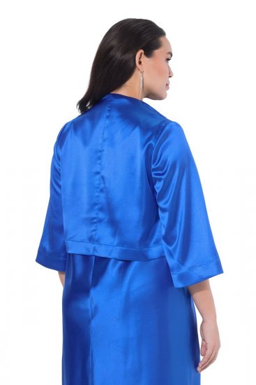 Ulla Popken 849457 Bolero Azul real - Ulla Popken - Roupa Plus-Size Ulla Popken