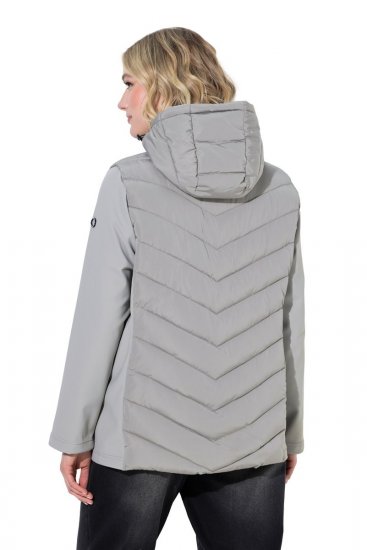 Ulla Popken 849472 Casaco acolchoado Cinzento - Jaquetas - Casacos plus size para mulher