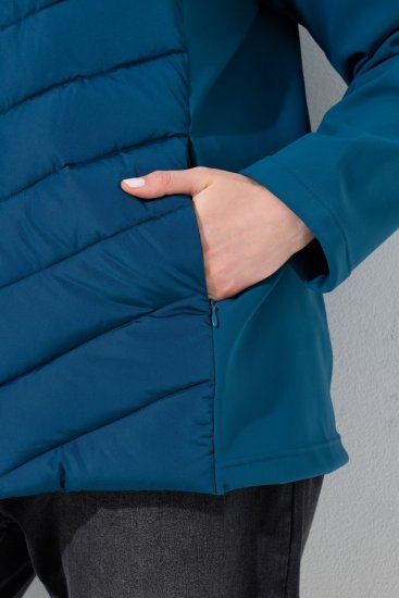 Ulla Popken 849472 Casaco acolchoado Petróleo - Jaquetas - Casacos plus size para mulher