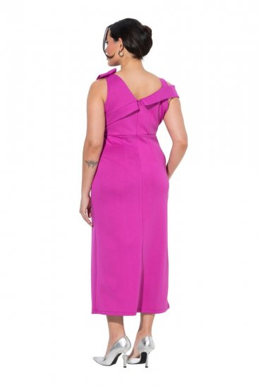 Ulla Popken 849508 Vestido de noite Lilás - Vestidos de noite - Vestidos de festa em tamanhos grandes