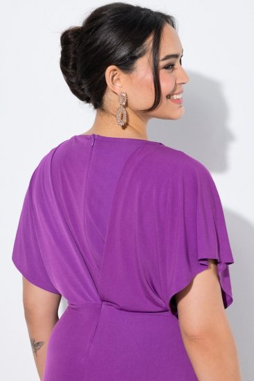Ulla Popken 849533 Vestido de noite Vermelho baga - Vestidos de noite - Vestidos de festa em tamanhos grandes