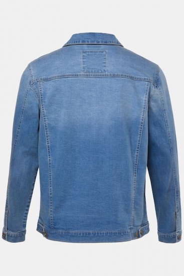 JP1880 849703 Casaco de ganga com muitos bolsos Azul índigo - Casacos - Casacos Homem Tamanhos Grandes