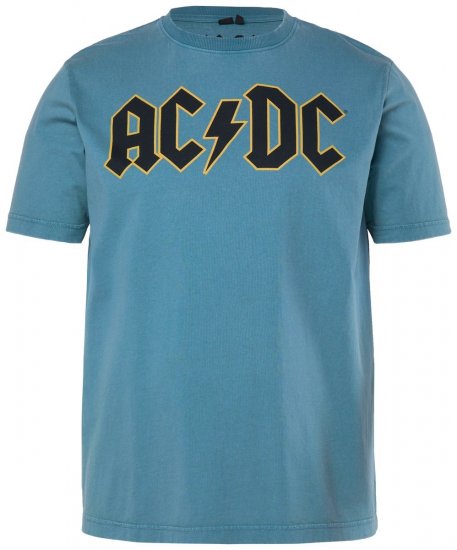 JP1880 849790 AC/DC Classic Logo T-shirt Azul turquesa - T-shirts de bandas - Camisetas de Bandas em Tamanhos Grandes