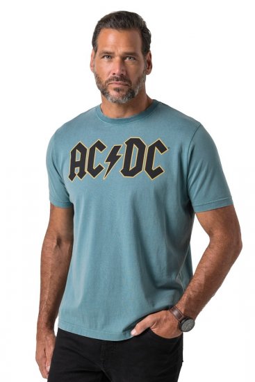 JP1880 849790 AC/DC Classic Logo T-shirt Azul turquesa - T-shirts de bandas - Camisetas de Bandas em Tamanhos Grandes