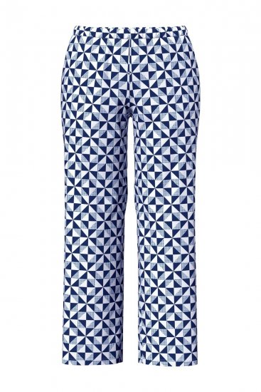 Ulla Popken 849850 Pijama aos quadrados Azul claro - Pijamas/Loungewear - 