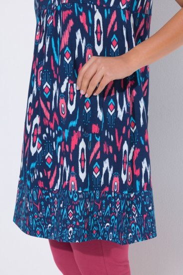 Ulla Popken 849887 Vestido de jersey sem mangas Azul-marinho - Vestidos em jersey - 