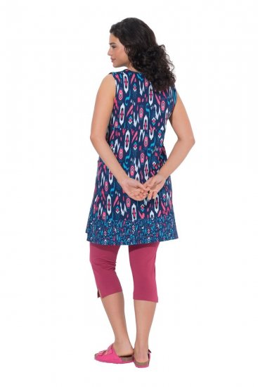 Ulla Popken 849887 Vestido de jersey sem mangas Azul-marinho - Vestidos em jersey - 