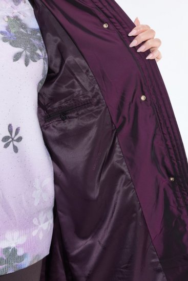 Ulla Popken 849908 Casaco de chuva Bordô - Jaquetas - Casacos plus size para mulher