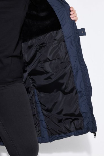 Ulla Popken 850041 Sobretudo acolchoado Azul-marinho - Casacos - Casacos de Mulher em Tamanhos Grandes