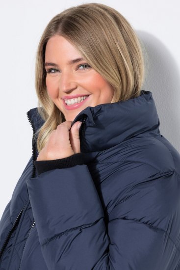 Ulla Popken 850041 Sobretudo acolchoado Azul-marinho - Casacos - Casacos de Mulher em Tamanhos Grandes