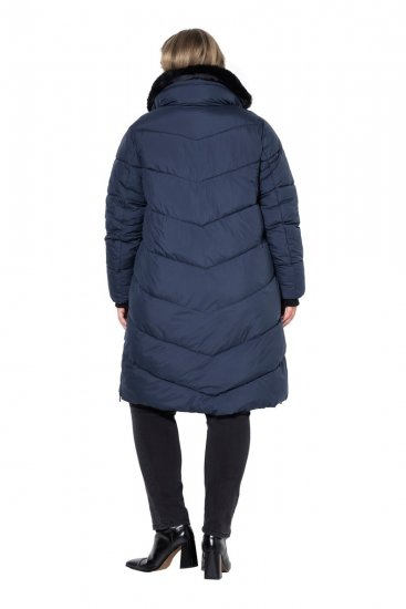 Ulla Popken 850041 Sobretudo acolchoado Azul-marinho - Casacos - Casacos de Mulher em Tamanhos Grandes