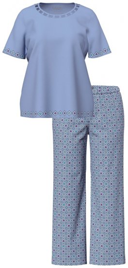 Ulla Popken 850045 Pijama de manga curta Azul claro - Pijamas/Loungewear - 