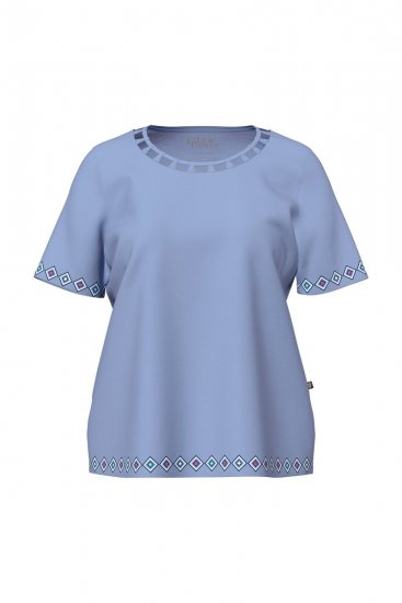 Ulla Popken 850045 Pijama de manga curta Azul claro - Pijamas/Loungewear - 