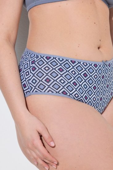 Ulla Popken 850077 Cuecas com padrão pack de 5 Azul claro - Cuecas - 