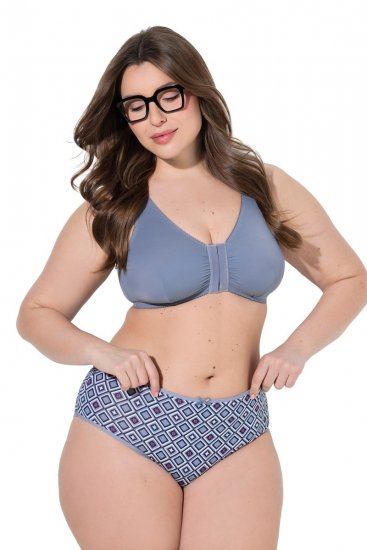 Ulla Popken 850077 Cuecas com padrão pack de 5 Azul claro - Cuecas - 