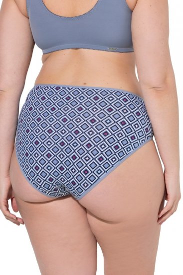 Ulla Popken 850077 Cuecas com padrão pack de 5 Azul claro - Cuecas - 