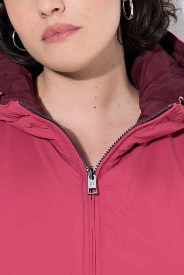 Ulla Popken 850361 Casaco técnico reversível HYPRAR Rosa-claro - Jaquetas - Casacos plus size para mulher