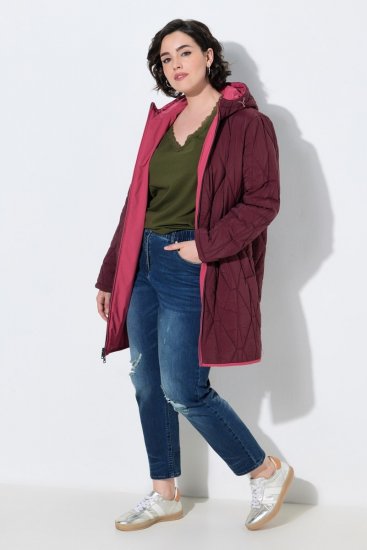 Ulla Popken 850361 Casaco técnico reversível HYPRAR Rosa-claro - Jaquetas - Casacos plus size para mulher