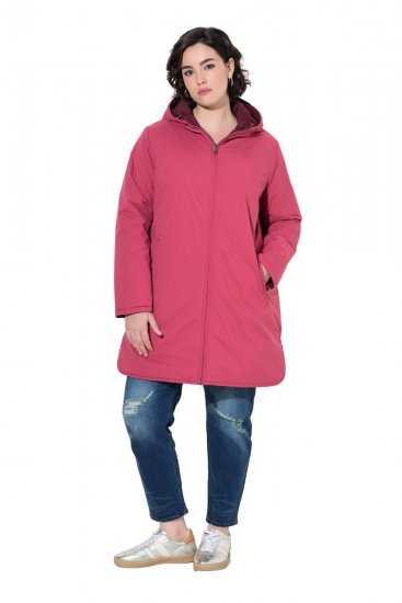 Ulla Popken 850361 Casaco técnico reversível HYPRAR Rosa-claro - Jaquetas - Casacos plus size para mulher