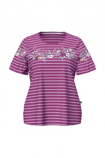 Ulla Popken 850403 Pijama com flores Violeta - Pijamas/Loungewear - 