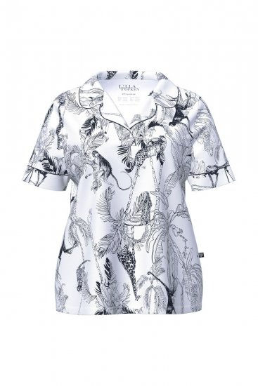 Ulla Popken 850441 Pijama com padrão Branco sujo - Pijamas/Loungewear - 
