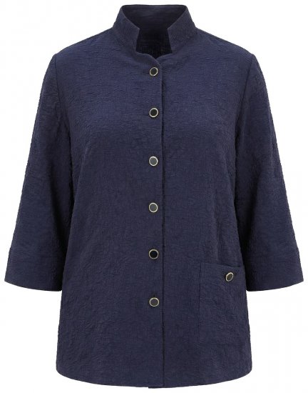 Ulla Popken 850615 Casaco Azul-marinho - Jaquetas - Casacos plus size para mulher
