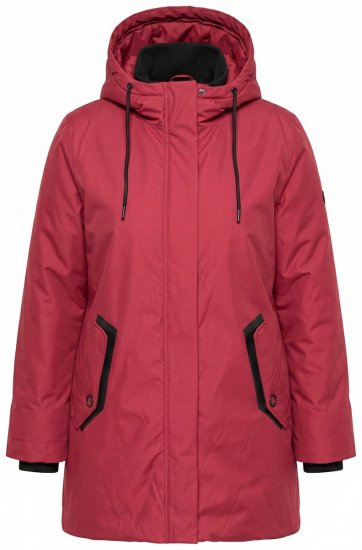 Ulla Popken 850794 Sobretudo técnico Vermelho - Casacos - Casacos de Mulher em Tamanhos Grandes