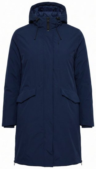 Ulla Popken 850806 Sobretudo técnico Azul-marinho - Casacos - Casacos de Mulher em Tamanhos Grandes