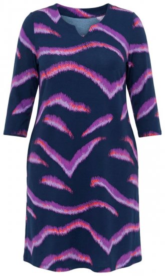 Ulla Popken 850920 Vestido de jersey Azul-marinho - Vestidos - Vestidos para todos os tamanhos