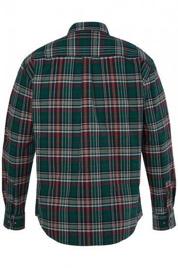 JP1880 850923 Camisa aos quadrados de manga comprida Verde floresta TALL - TALL camisas - Camisas TALL para Homens Altos