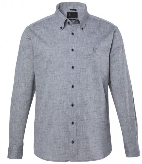 JP1880 850931 Camisa de chambray de manga comprida Preto TALL - TALL camisas - Camisas TALL para Homens Altos
