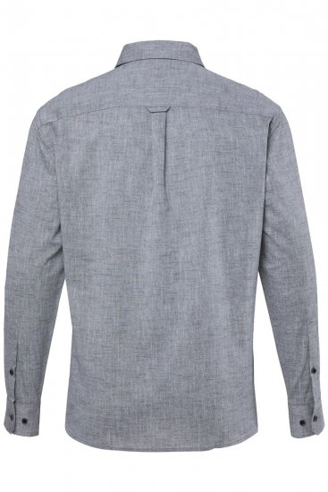 JP1880 850931 Camisa de chambray de manga comprida Preto TALL - TALL camisas - Camisas TALL para Homens Altos