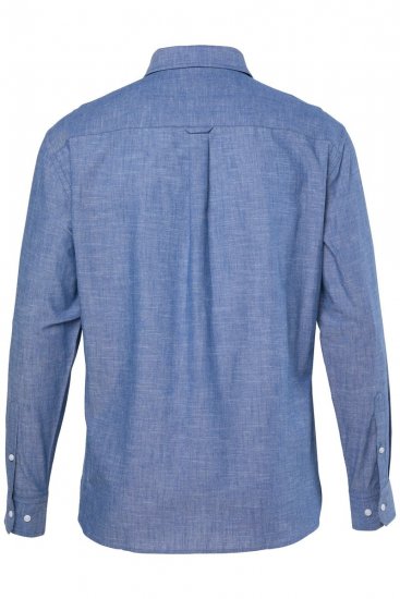 JP1880 850931 Camisa de chambray de manga comprida Azul ganga TALL - TALL camisas - Camisas TALL para Homens Altos