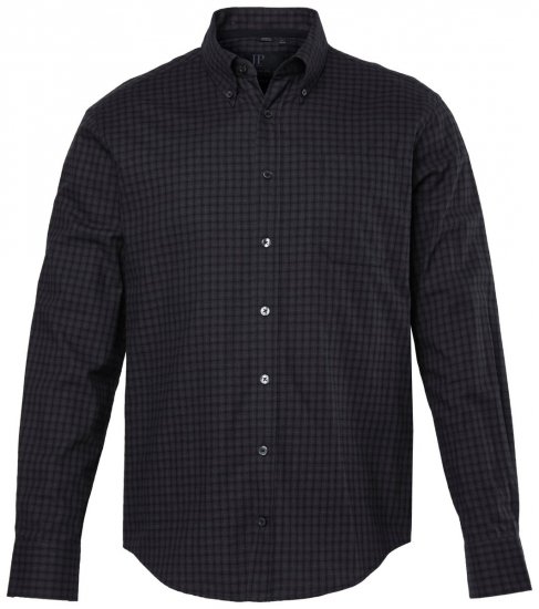 JP1880 850950 Camisa de flanela aos quadrados de manga comprida Preto TALL - TALL camisas - Camisas TALL para Homens Altos