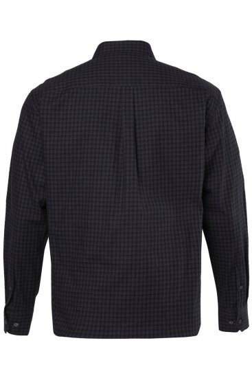 JP1880 850950 Camisa de flanela aos quadrados de manga comprida Preto TALL - TALL camisas - Camisas TALL para Homens Altos