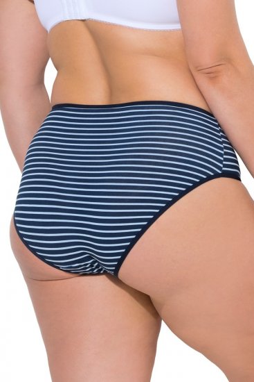 Ulla Popken 850966 Cuecas às riscas pack de 5 Azul-marinho - Cuecas - 