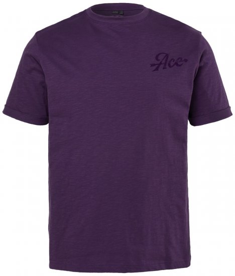 JP1880 850985 T-shirt com estampado no peito Roxo escuro TALL - TALL T-shirts - T-Shirts para Homens Altos