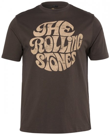 JP1880 851001 Rolling Stones Retro Logo T-shirt Avelã TALL - TALL T-shirts - T-Shirts para Homens Altos
