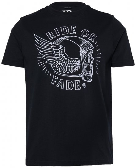 JP1880 851008 T-shirt com estampado no peito Preto TALL - TALL T-shirts - T-Shirts para Homens Altos