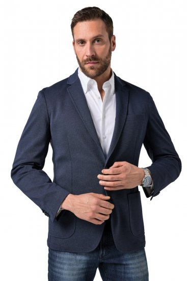 JP1880 851032 Blazer com forro parcial leve Azul-marinho - Fatos - Fatos de Homem Tamanhos Grandes