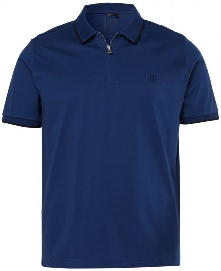 JP1880 851048 Polo com fecho Azul noite TALL - TALL pólos - Polos TALL para Homem Alto