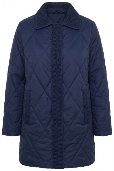 Ulla Popken 851123 Casaco acolchoado Azul-marinho - Jaquetas - Casacos plus size para mulher
