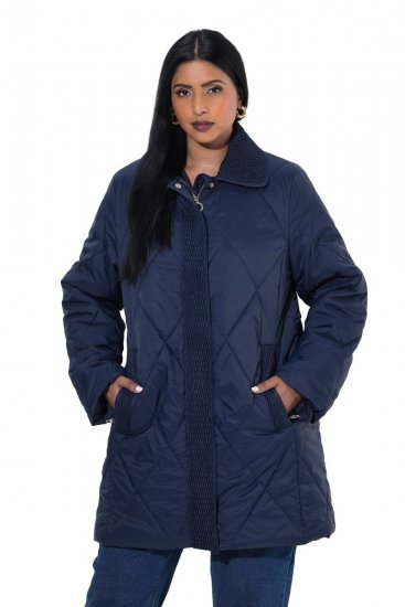 Ulla Popken 851123 Casaco acolchoado Azul-marinho - Jaquetas - Casacos plus size para mulher