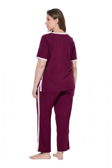 Ulla Popken 851245 Pijama Vermelho baga - Pijamas/Loungewear - 