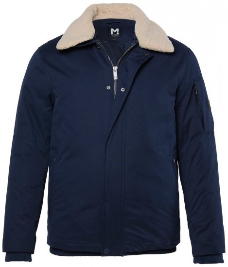 Men+ 369 Casaco bellyfit com gola teddy Azul-marinho - Casacos - Casacos Homem Tamanhos Grandes
