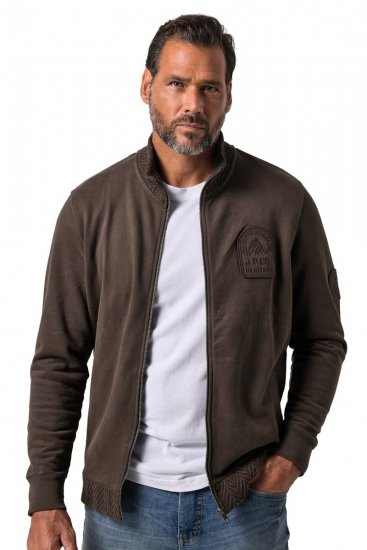 JP1880 851387 Casaco de fato de treino com fecho Avelã TALL - TALL camisolas - Sweatshirts TALL para Homem Alto