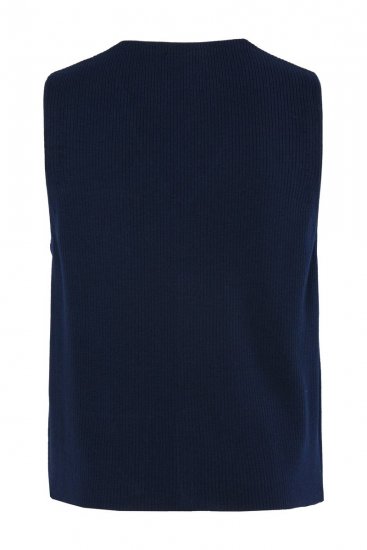 JP1880 851421 Colete de malha com decote em V Azul-marinho - Fatos - Fatos de Homem Tamanhos Grandes